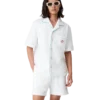 Camisas de Tecido de Toalha com Risca de Ténis Camisas de Tecido de Toalha com Risca de Ténis