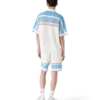 Camisas de ténis de algodão de croché de manga curta Camisas de ténis de algodão de croché de manga curta