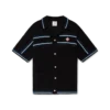 Camisas de ténis de algodão em croché de calções de manga curta Camisas de ténis de algodão em croché de calções de manga curta