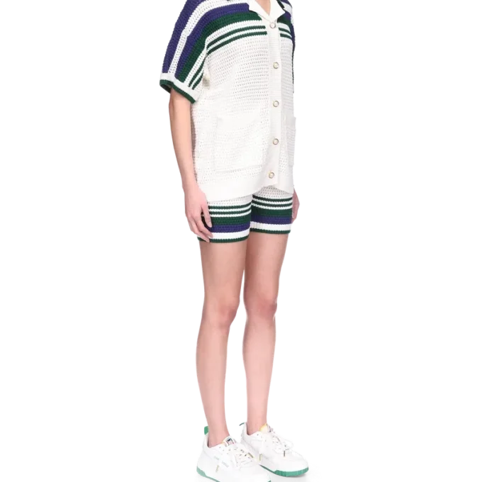 Camisas de ténis em croché Camisas de ténis em croché