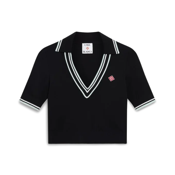 Camisas de viscose com decote em V