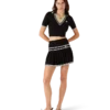 Camisas de viscose com decote em V