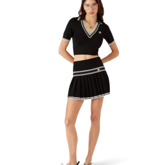 Camisas de viscose com decote em V