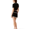 Camisas de viscose com decote em V
