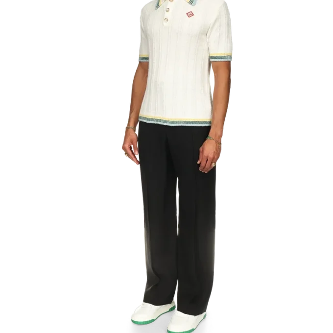 Camisas em bouclé canelado Camisas em bouclé canelado