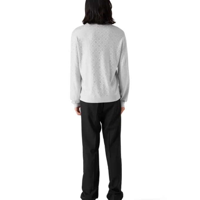 Camisas em malha com monograma de cristal