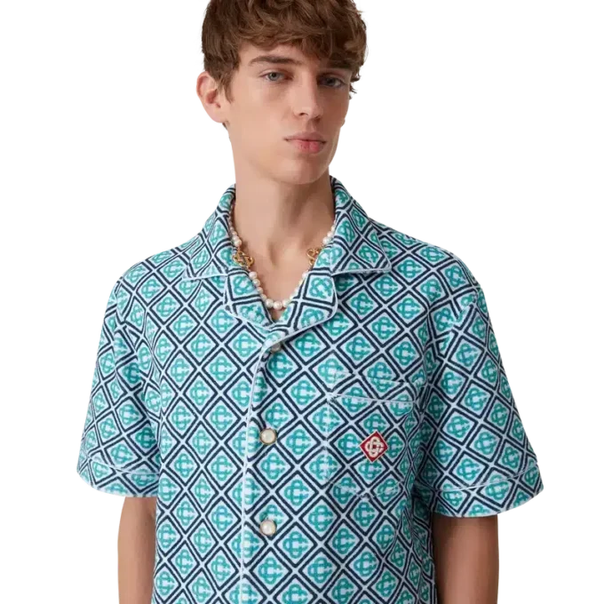 Camisas em Tecido de Toalha Monogram Camisas em Tecido de Toalha Monogram