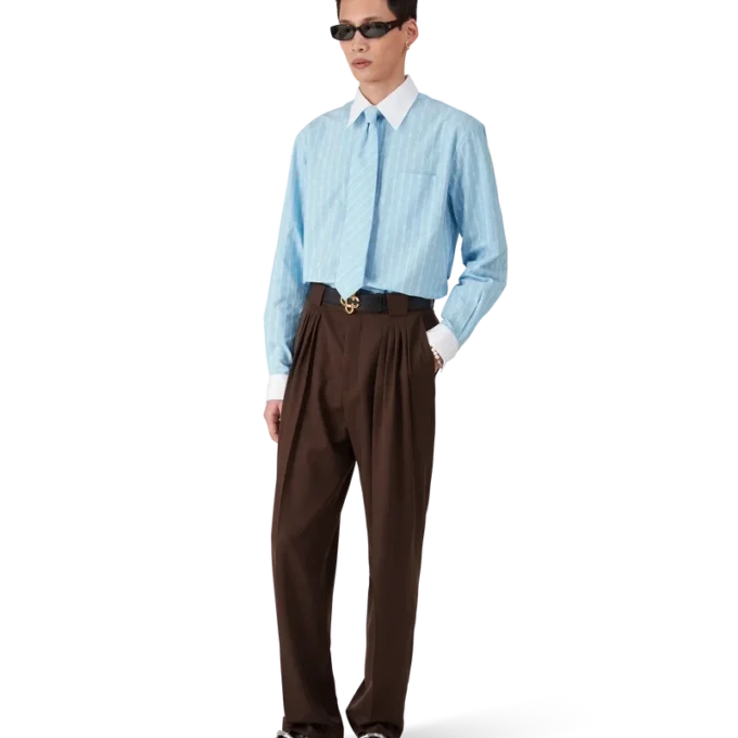 Camisas Jacquard com riscas Laurel Camisas Jacquard com riscas Laurel