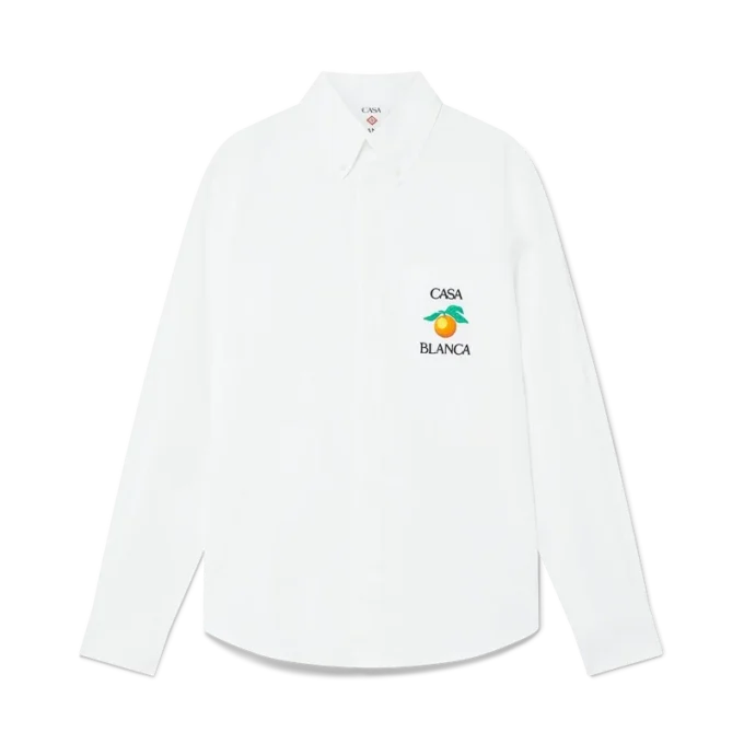 Camisas Oxford Laranjas Bordadas Camisas Oxford Laranjas Bordadas