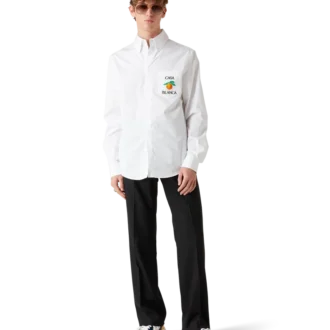 Camisas Oxford Laranjas Bordadas