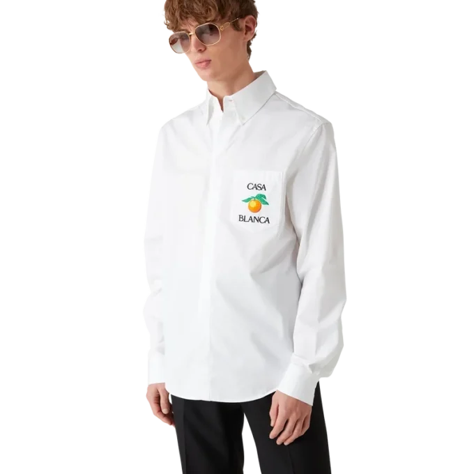 Camisas Oxford Laranjas Bordadas Camisas Oxford Laranjas Bordadas