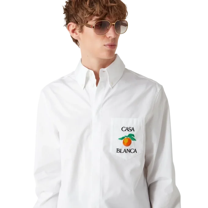 Camisas Oxford Laranjas Bordadas Camisas Oxford Laranjas Bordadas