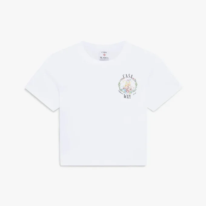 Camiseta branca de calções Casa Way Baby