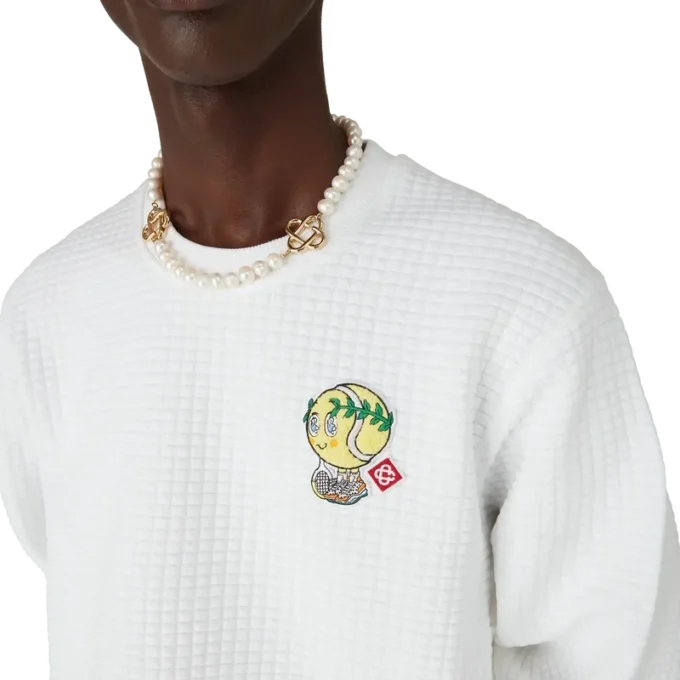 Camisola acolchoada com mascote de ténis Camisola acolchoada com mascote de ténis