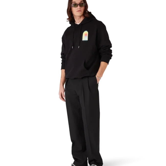 Camisola com capuz e arco em degradê Camisola com capuz e arco em degradê