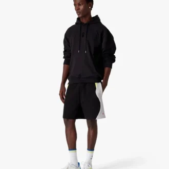 Camisola com capuz e estampado flocado com logótipo Squash