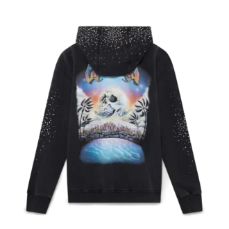Camisola com capuz e fecho com cristais La Pramonition
