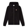 Camisola com capuz e fecho com logótipo em diamante Camisola com capuz e fecho com logótipo em diamante