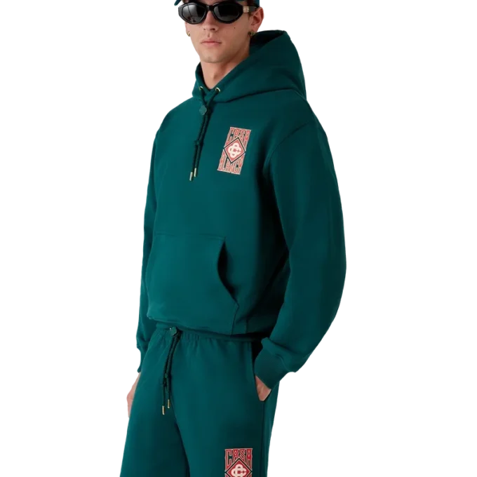 Camisola com capuz e logótipo gótico Camisola com capuz e logótipo gótico