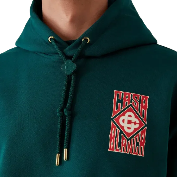 Camisola com capuz e logótipo gótico Camisola com capuz e logótipo gótico
