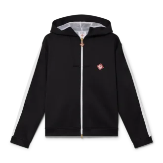 Camisola com capuz em tecido scuba Camisola com capuz em tecido scuba