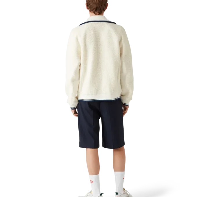 Camisola com fecho em caxemira