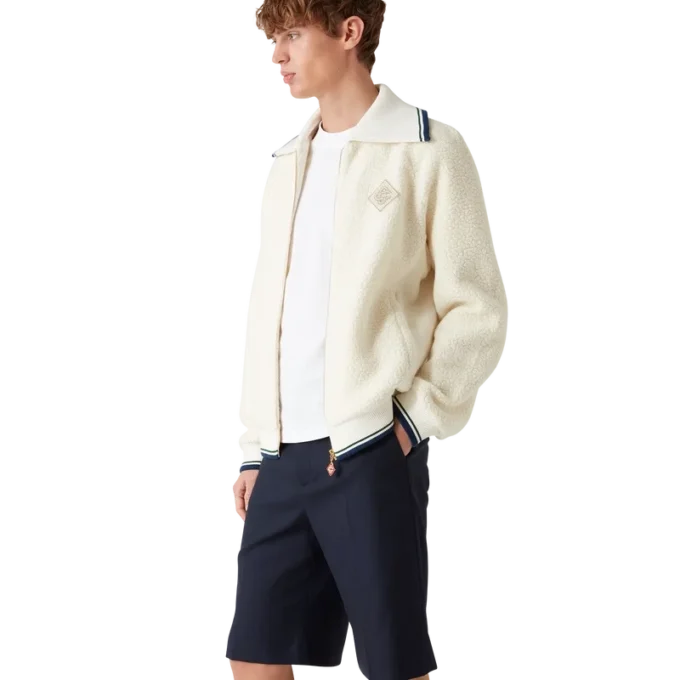 Camisola com fecho em caxemira