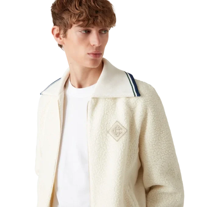 Camisola com fecho em caxemira