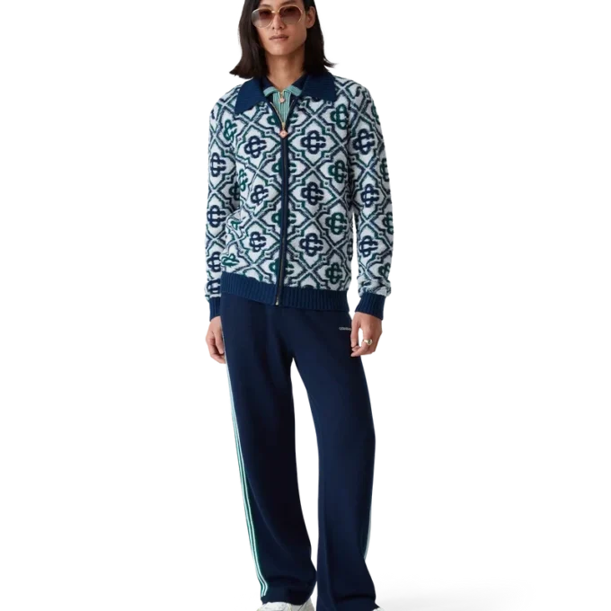 Camisola com fecho em malha Monogram