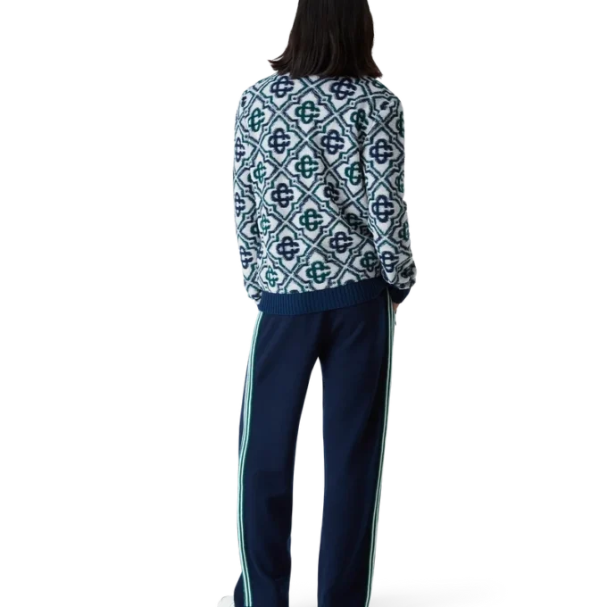 Camisola com fecho em malha Monogram