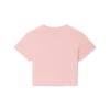Camisola curta com logótipo de orquídea