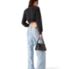 Camisola Curta La Pramonition com Detalhes em Cristal Camisola Curta La Pramonition com Detalhes em Cristal