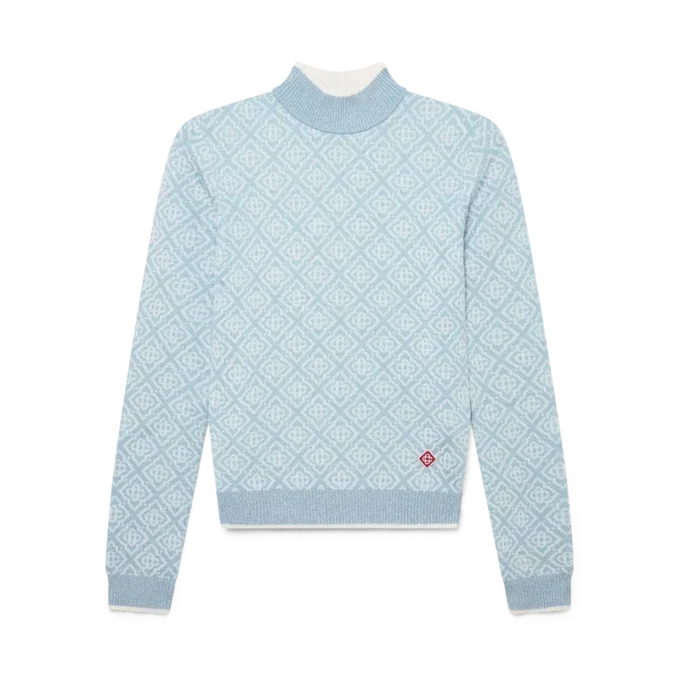 Camisola de gola alta com monograma Ski Camisola de gola alta com monograma Ski