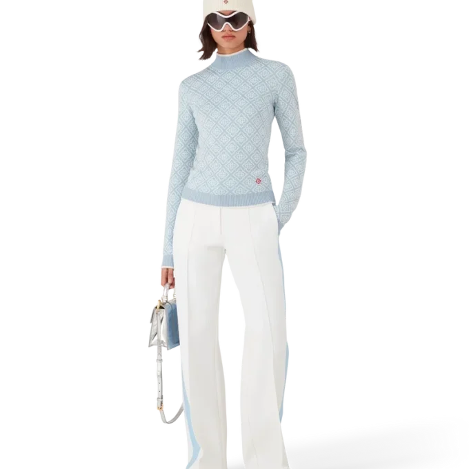 Camisola de gola alta com monograma Ski Camisola de gola alta com monograma Ski