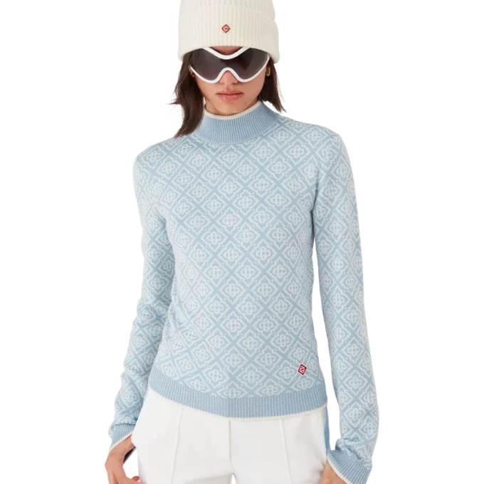 Camisola de gola alta com monograma Ski Camisola de gola alta com monograma Ski