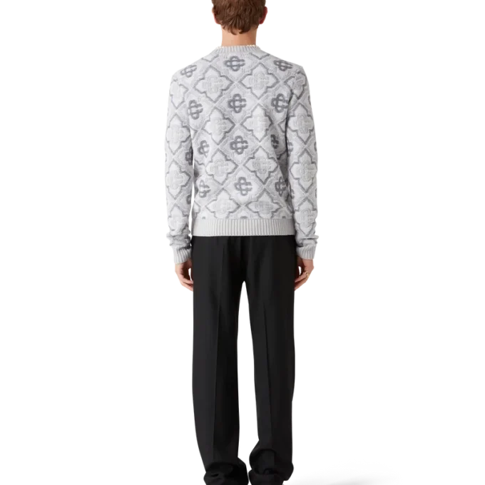 Camisola de malha com monograma