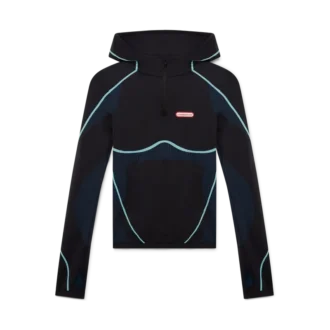 Camisola de manga comprida com capuz sem costuras Camisola de manga comprida com capuz sem costuras