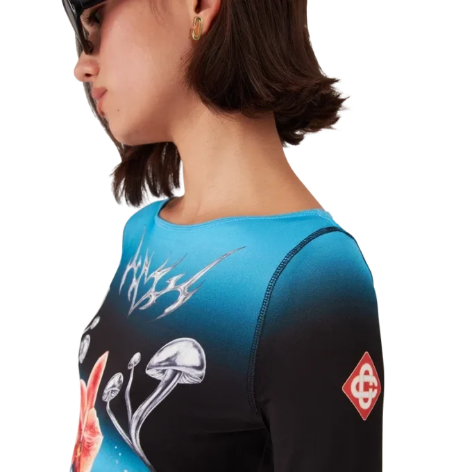 Camisola de manga comprida em jersey Blades Slinky