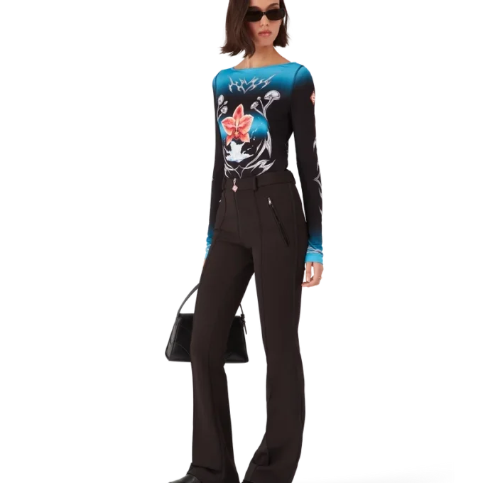 Camisola de manga comprida em jersey Blades Slinky