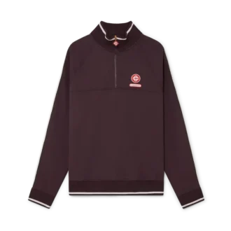 Camisola Laurel com fecho de correr de um quarto
