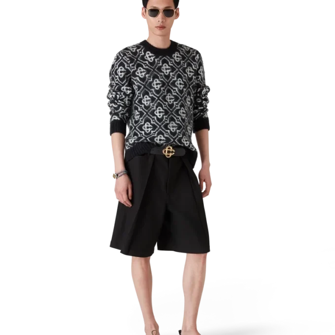 Camisola Monograma em Mohair