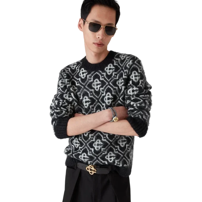 Camisola Monograma em Mohair