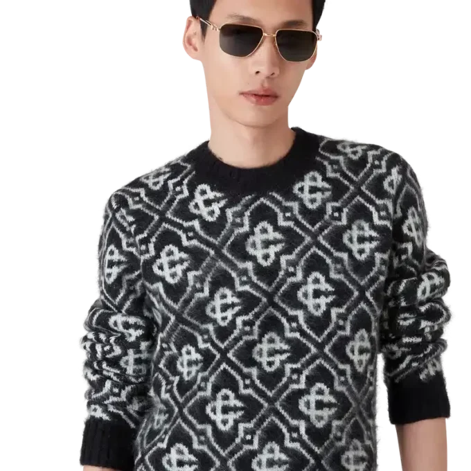 Camisola Monograma em Mohair