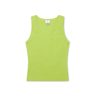 Camisola sem mangas com canelado