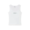 Camisola sem mangas com canelado Camisola sem mangas com canelado