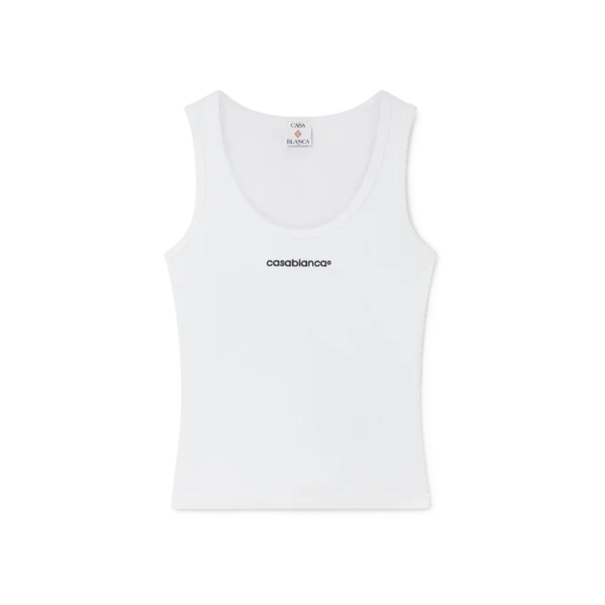 Camisola sem mangas com canelado Camisola sem mangas com canelado