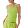 Camisola sem mangas com canelado Camisola sem mangas com canelado