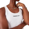 Camisola sem mangas com canelado Camisola sem mangas com canelado