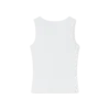 Camisola sem mangas com canelado Camisola sem mangas com canelado
