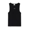 Camisola sem mangas com canelado desbotado Camisola sem mangas com canelado desbotado